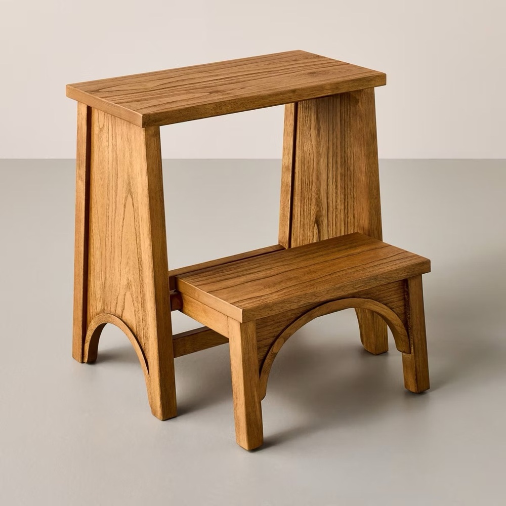 Arch Kitchen Step Stool Aged Oak - Hearth & Hand™ with Magnolia